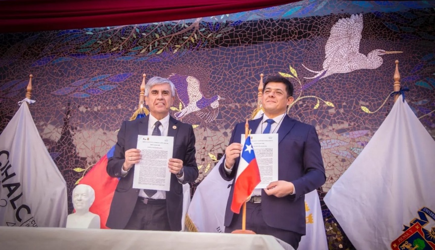 Se firmó un convenio de cooperación entre Jáchal y Vicuña