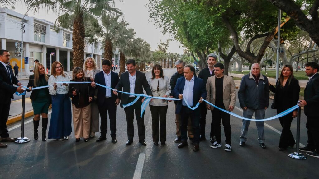 Orrego inauguró la repavimentación integral de la avenida Libertador