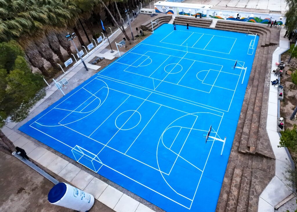 Quedó inaugurado el renovado Polideportivo Presidente Perón en Jáchal