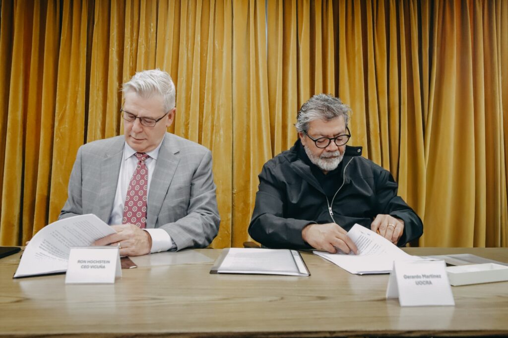 Vicuña y UOCRA firmaron un acuerdo para establecer las condiciones laborales del proyecto en alta montaña