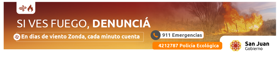 Si ves fuego, denuncia