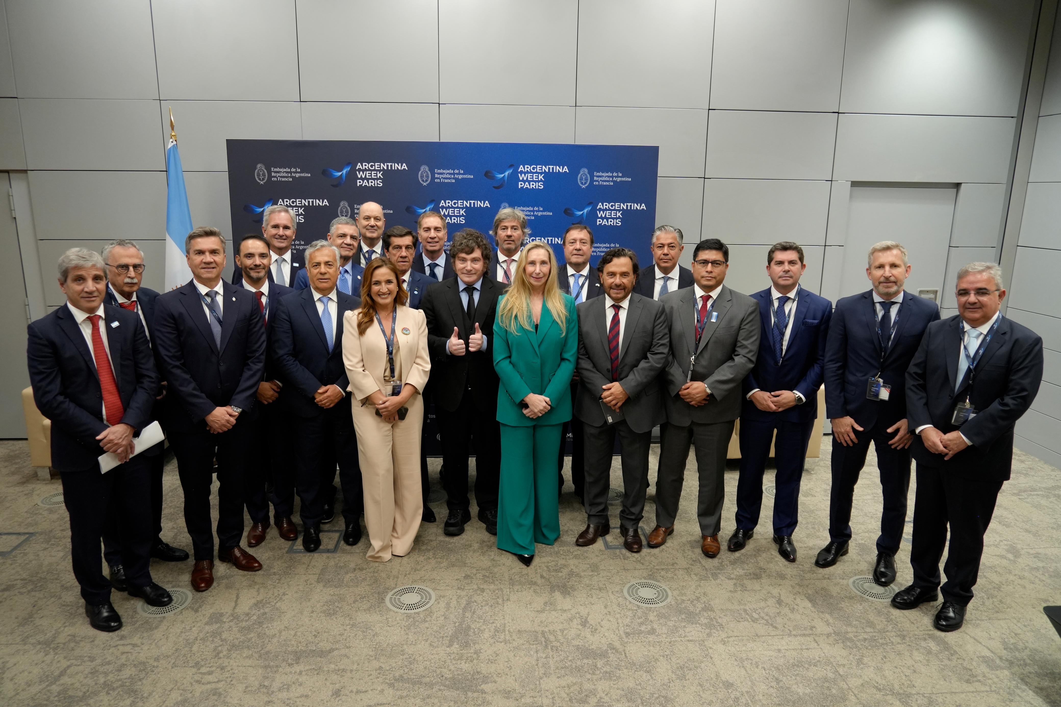 Milei destacó a San Juan en París durante la Argentina Week y Orrego expone sobre minería y energía